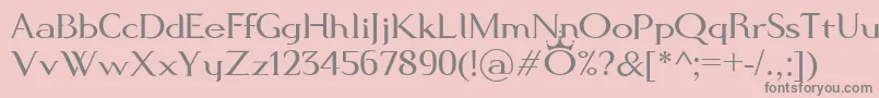 ModernKing Font – Gray Fonts on Pink Background