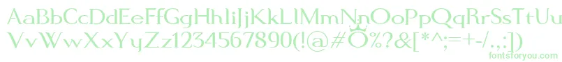 ModernKing Font – Green Fonts on White Background