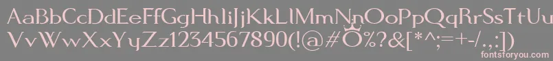 ModernKing Font – Pink Fonts on Gray Background