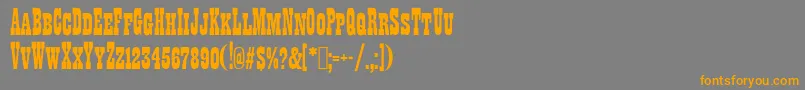 AndersonThunderbirdsAreGo Font – Orange Fonts on Gray Background