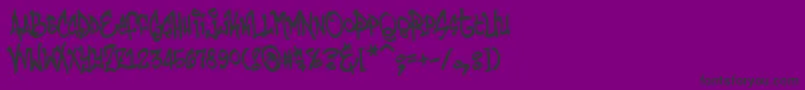 Шрифт Humbucker – чёрные шрифты на фиолетовом фоне