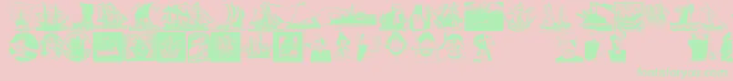 Shipsnboats Font – Green Fonts on Pink Background