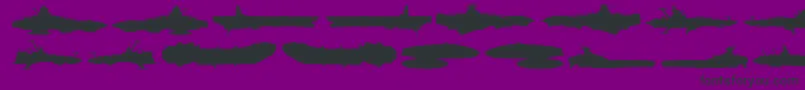 Starnavy Font – Black Fonts on Purple Background