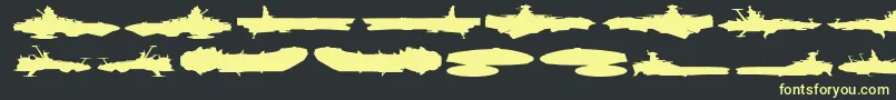 Starnavy Font – Yellow Fonts on Black Background
