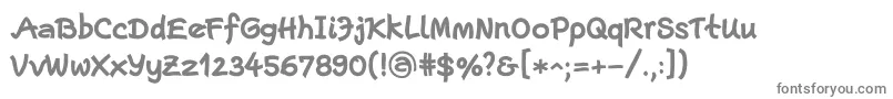 EscriptLtBold Font – Gray Fonts on White Background