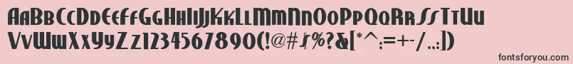 Studebakernf ffy Font – Black Fonts on Pink Background