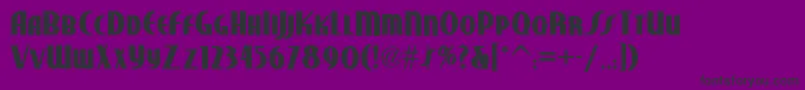 Studebakernf ffy Font – Black Fonts on Purple Background