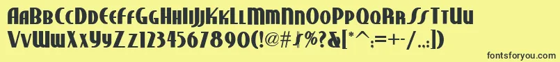 Studebakernf ffy Font – Black Fonts on Yellow Background