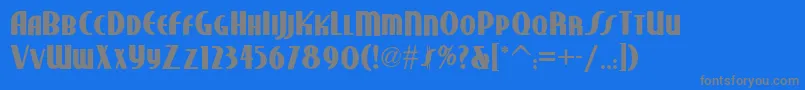 Studebakernf ffy Font – Gray Fonts on Blue Background