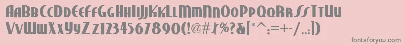Studebakernf ffy Font – Gray Fonts on Pink Background