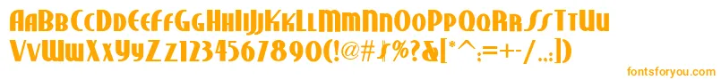 Studebakernf ffy Font – Orange Fonts on White Background