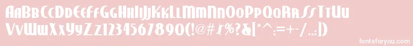 Studebakernf ffy Font – White Fonts on Pink Background