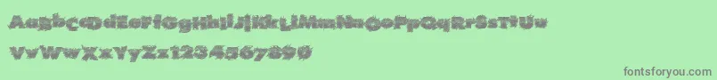 Realhard Font – Gray Fonts on Green Background