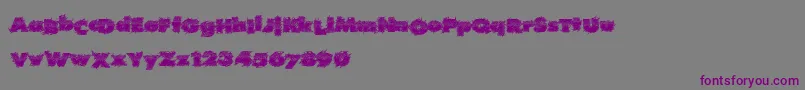 Realhard Font – Purple Fonts on Gray Background