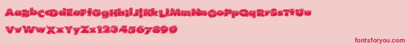 Realhard Font – Red Fonts on Pink Background