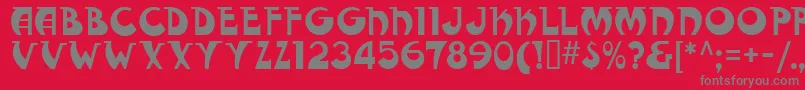 FantasticMfModern Font – Gray Fonts on Red Background