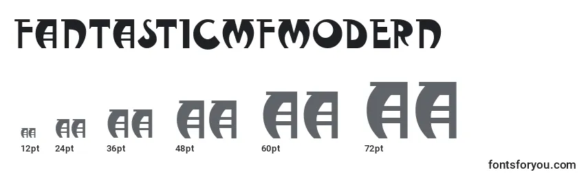 Größen der Schriftart FantasticMfModern