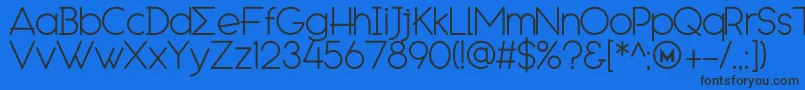 EngcarnationDemo Font – Black Fonts on Blue Background