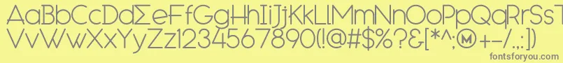 EngcarnationDemo Font – Gray Fonts on Yellow Background