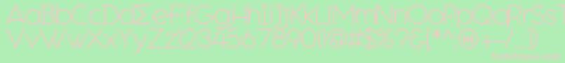 EngcarnationDemo Font – Pink Fonts on Green Background