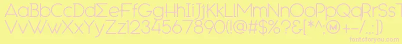 EngcarnationDemo Font – Pink Fonts on Yellow Background