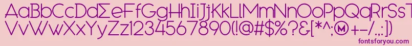 EngcarnationDemo Font – Purple Fonts on Pink Background