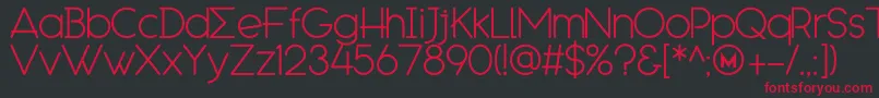 EngcarnationDemo Font – Red Fonts on Black Background