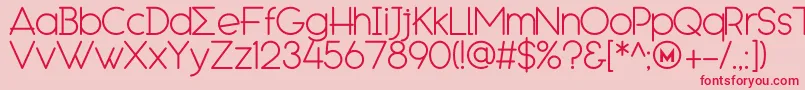 EngcarnationDemo Font – Red Fonts on Pink Background