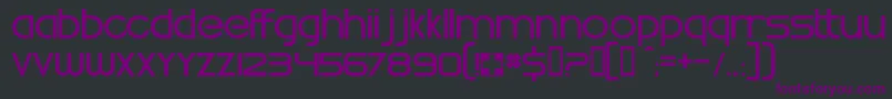 Шрифт WhatTimeIsIt – фиолетовые шрифты на чёрном фоне