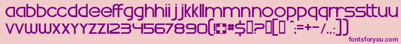 WhatTimeIsIt Font – Purple Fonts on Pink Background