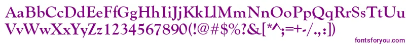 GoudyRetrospectiveSsiBold Font – Purple Fonts on White Background