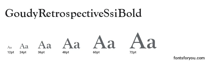 GoudyRetrospectiveSsiBold Font Sizes