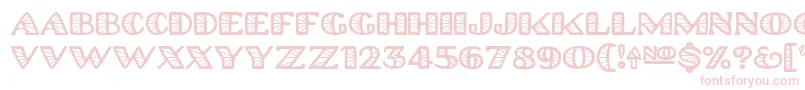 Platinumhubcapsspoked Font – Pink Fonts on White Background