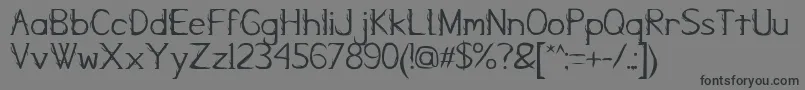 KampungZombie Font – Black Fonts on Gray Background