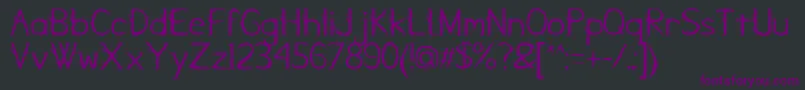KampungZombie Font – Purple Fonts on Black Background