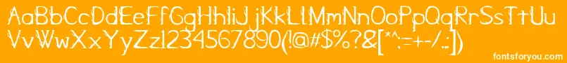 KampungZombie Font – White Fonts on Orange Background