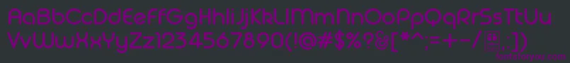 Шрифт GeomaRegularDemo – фиолетовые шрифты на чёрном фоне