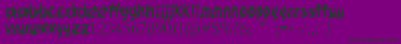 InkStudio Font – Black Fonts on Purple Background