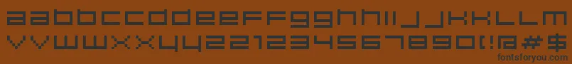 Hiscore Font – Black Fonts on Brown Background