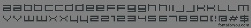 Hiscore Font – Black Fonts on Gray Background