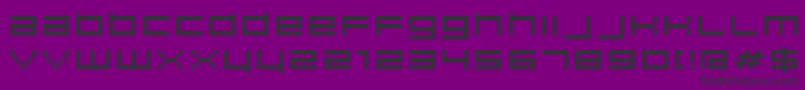 Hiscore Font – Black Fonts on Purple Background