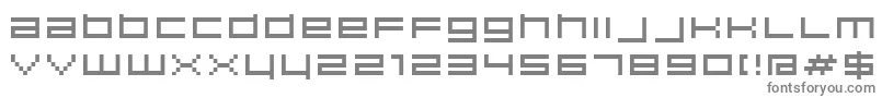 フォントHiscore – 白い背景に灰色の文字