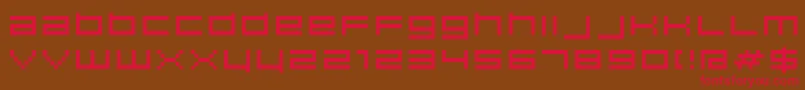 Hiscore Font – Red Fonts on Brown Background