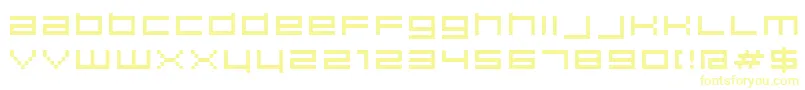 Hiscore-Schriftart – Gelbe Schriften