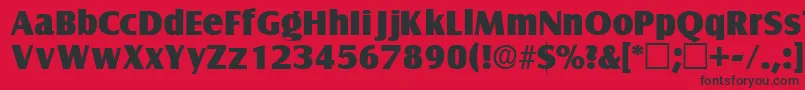 NautodisplaysskRegular Font – Black Fonts on Red Background