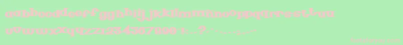 Senop Font – Pink Fonts on Green Background