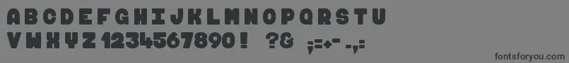 Czcionka FuguMaki2 – czarne czcionki na szarym tle