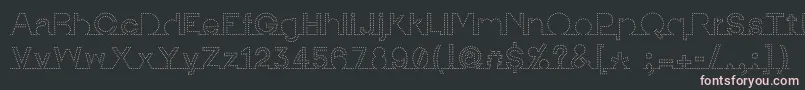 IamonlinewithuDotted2 Font – Pink Fonts on Black Background