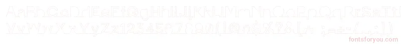 IamonlinewithuDotted2 Font – Pink Fonts on White Background
