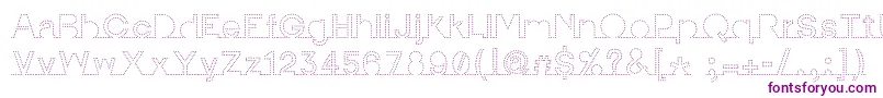 IamonlinewithuDotted2 Font – Purple Fonts on White Background